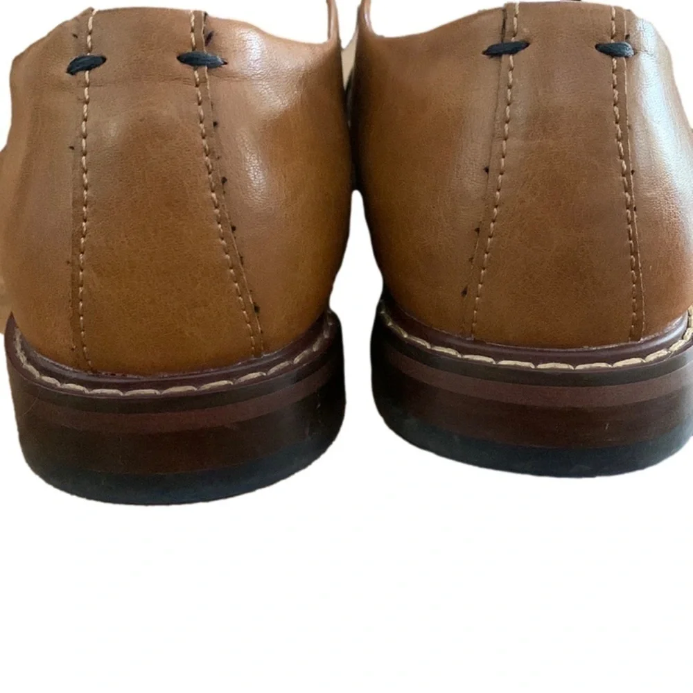 Enzo Feldini Mens Dress Shoes, Size 8M, Cognac